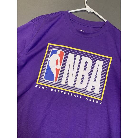 NBA Net-Dri Purple Short Sleeve Graphic T-Shirt Basketball Association Large - Picture 3 of 9